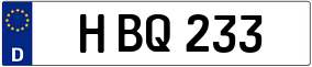 Trailer License Plate